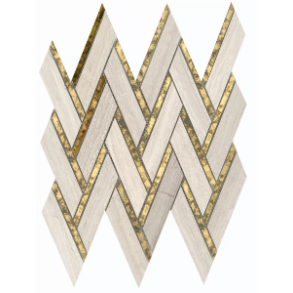 Cream Chevron - mixed tile